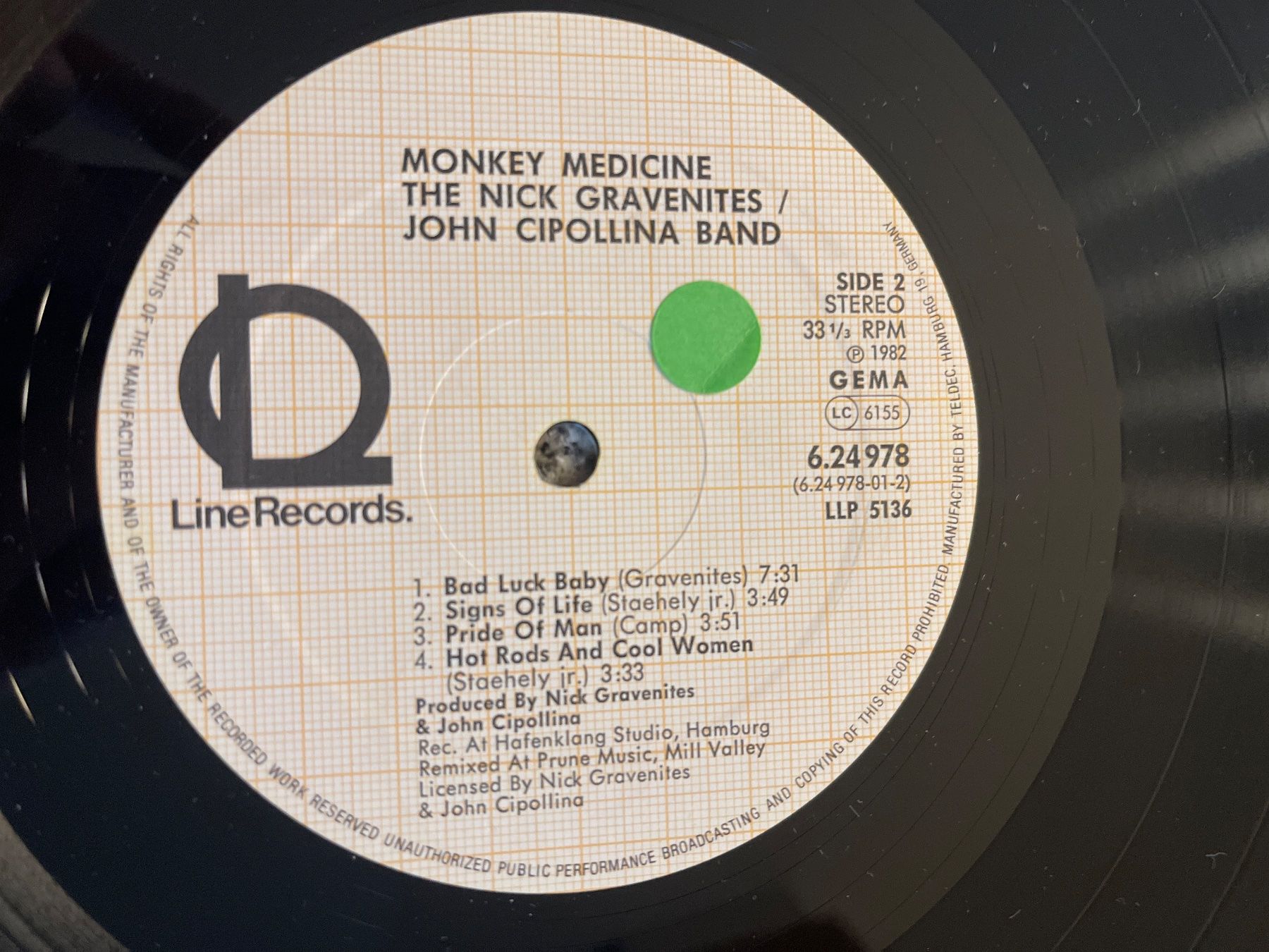 Dischi in vinile: S1323/Monkey Medicine - Gravenites Cipollina – Usato da Frutigen venduto da Philippe_jsp 2