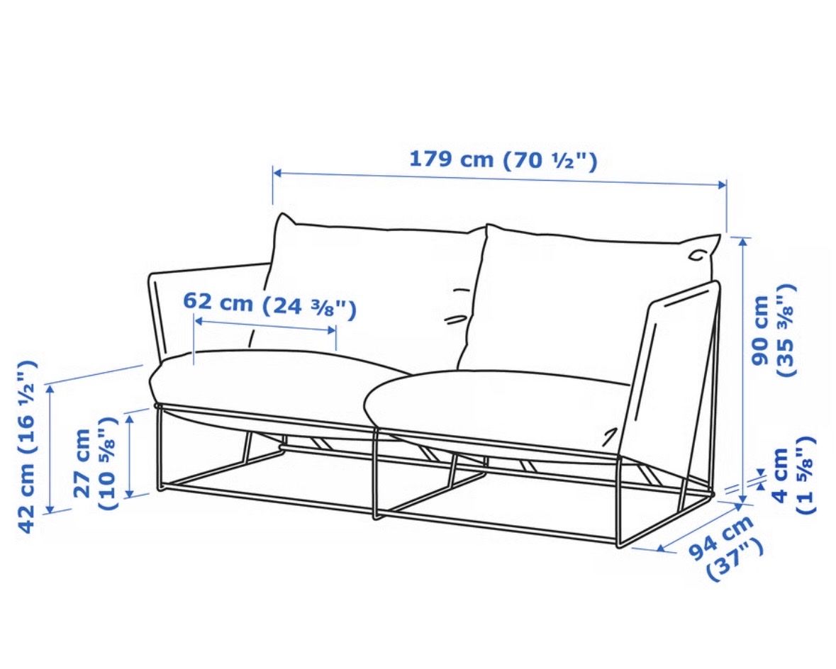 Ikea Divani: Ikea Havsten Outdoor Sofa Couch – Usato da Flurlingen venduto da Seekind87 1
