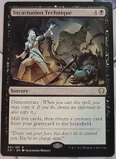 Magic The Gathering Carte collezionabili: Incarnation Technique - MtG - EN – Usato da Bolligen venduto da Gurkenfeld