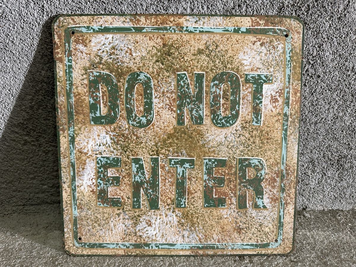 Schilder: Do not enter nicht eintreten – Gebraucht aus Reinach AG von rares75