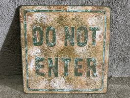 Do not enter nicht eintreten