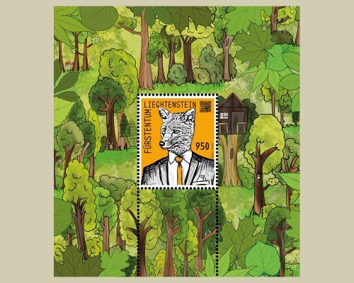 Tutti i francobolli: Crypto-Fox "Das Blatt" + "Der Pilz" Block 54A - Block postf. – Nuovo e nell'imballaggio originale da Wetzikon ZH venduto da jse_xnn6