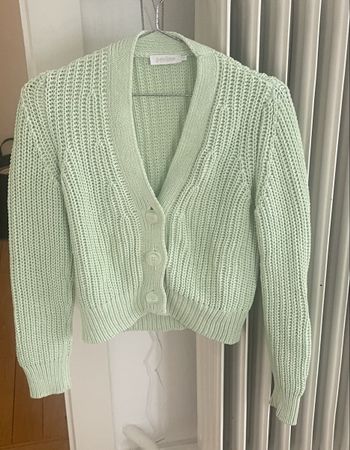Cardigan, Grösse S, sage green von Pauline