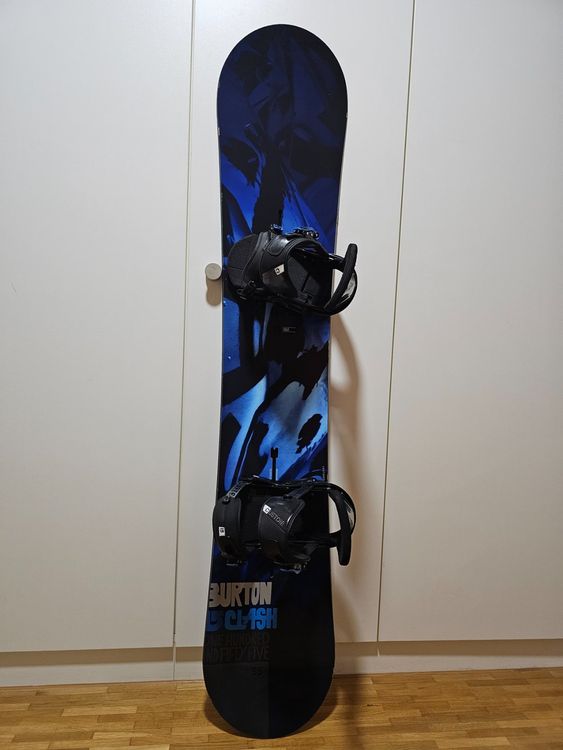 BURTON CLASH 155,V-Rocker mit NEUWERTIGE BURTON CUSTOM Gr. M