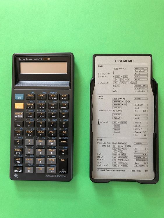 Taschenrechner Texas Instruments TI68 Kaufen auf Ricardo