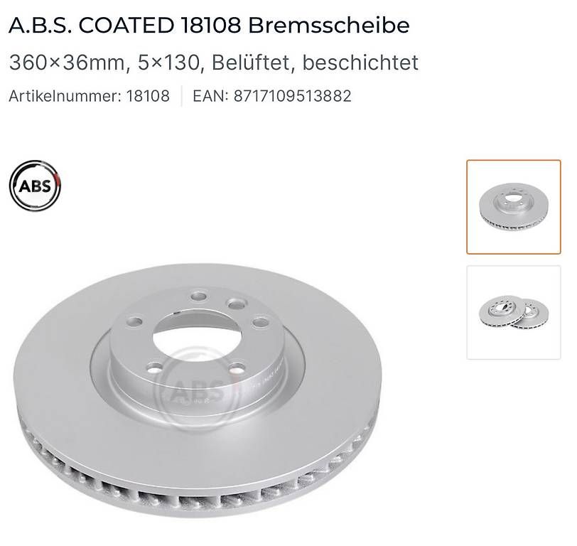Alle Autoersatzteile: Bremsscheiben Touareg – Gebraucht aus Ostermundigen von redbull.ch 2