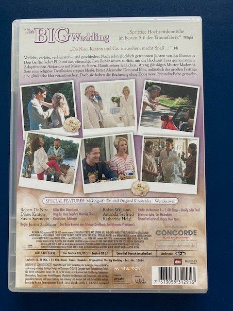 Tutti i DVDs: The Big Wedding – Usato da Ennenda venduto da eri_686d 1