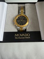 Movado 1950 Chronograph bi-ton – avec boîte – à réviser / ne
