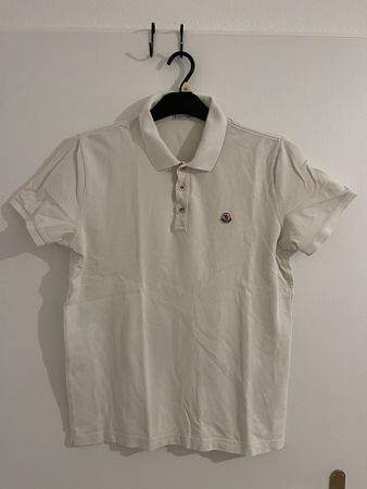 Moncler Poloshirt, Weiss, Grösse XL fit M, Oryginal! y2k