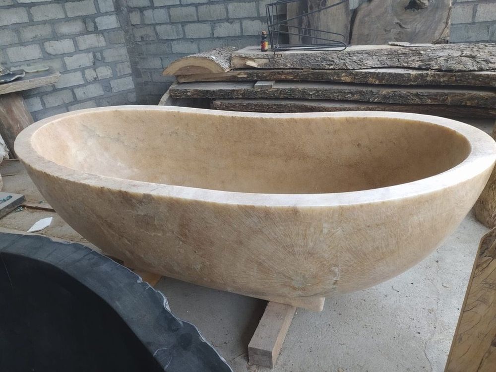 Badewanne Freistehend Stein