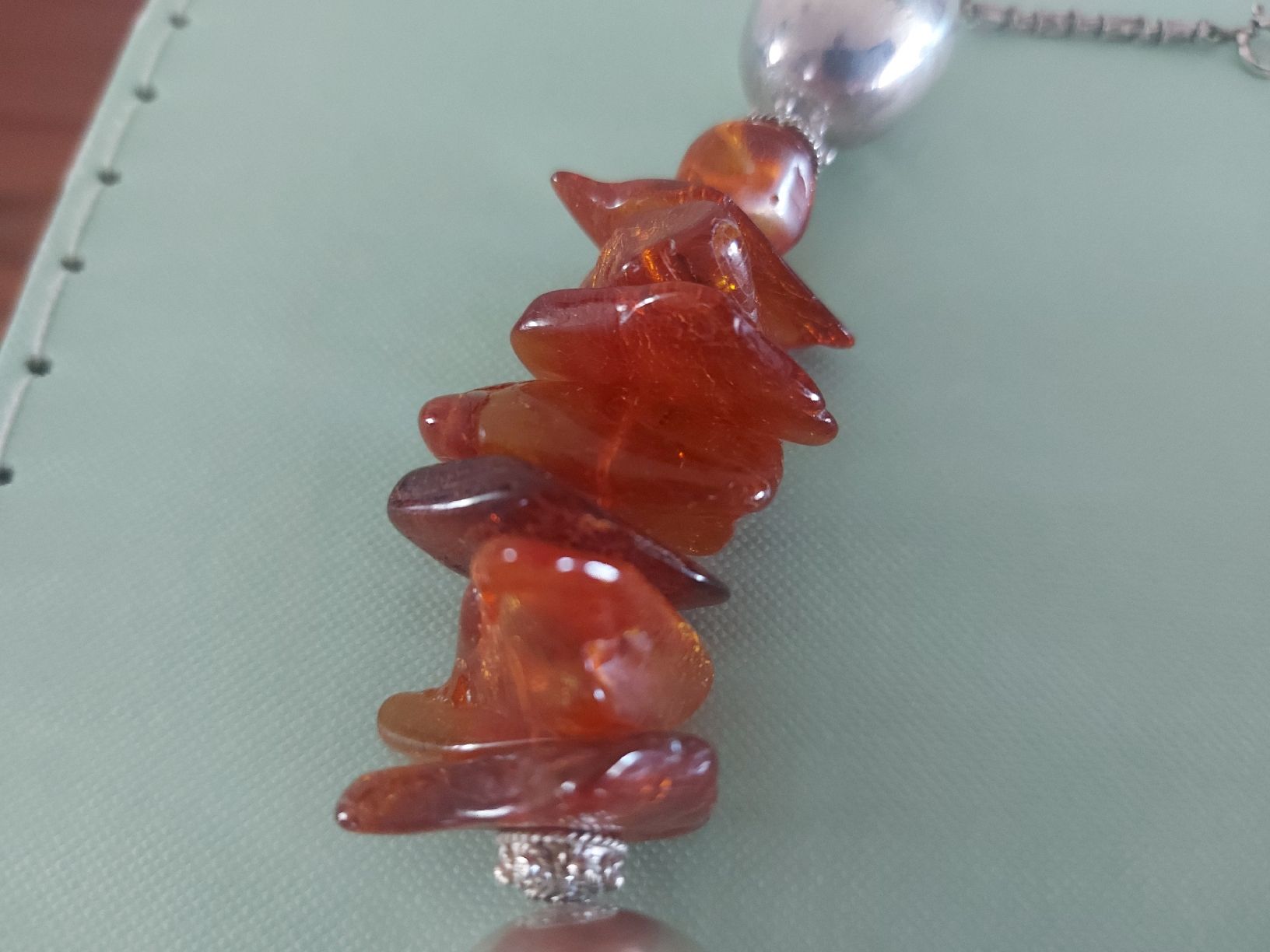 Catenine: Echte Bernsteinkette mit Silber – Usato da Ostermundigen venduto da son_vd9k 3