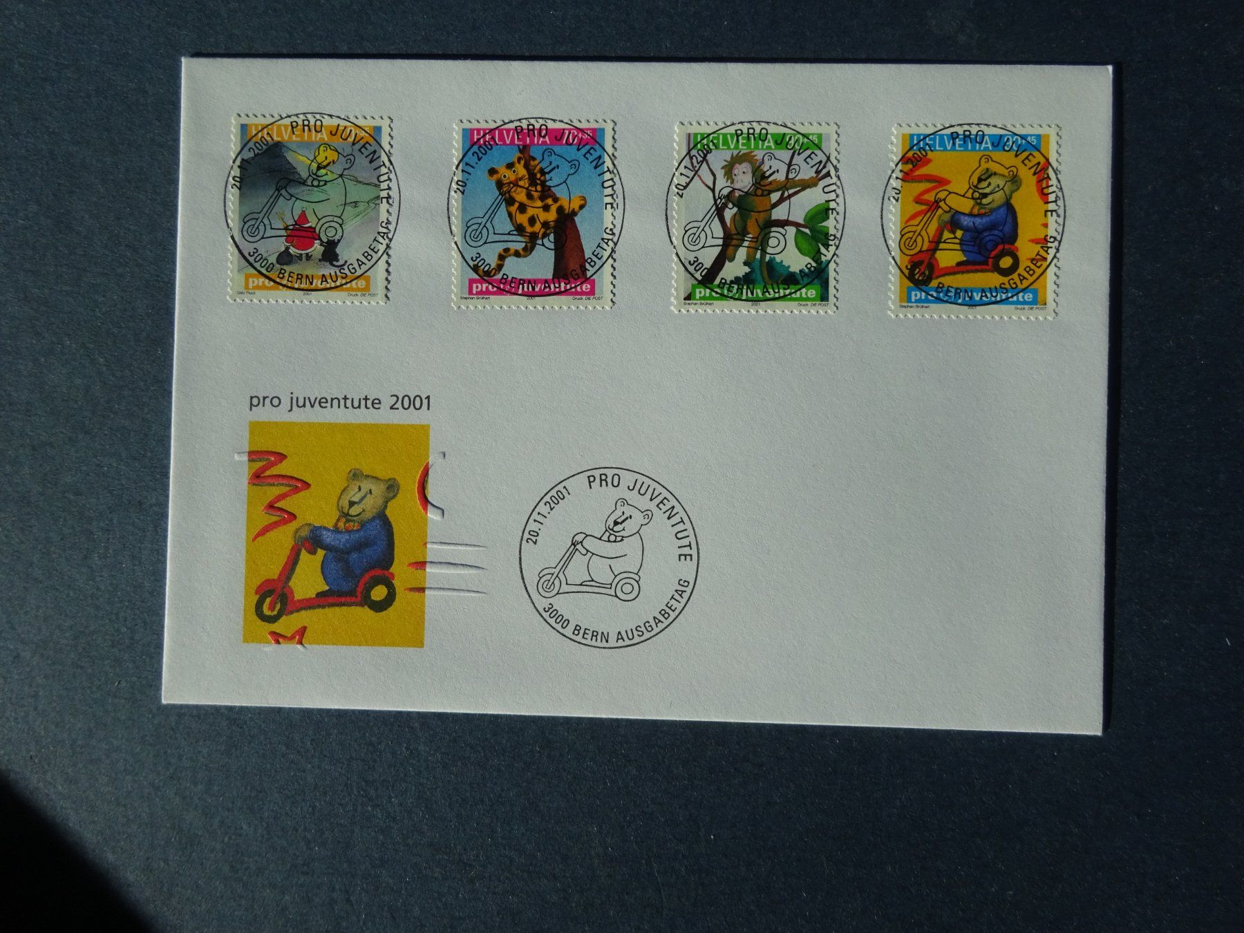 Tutti i francobolli: 2001 Pro Juventute FDC mit ET-Voll – Usato da Appenzell-Steinegg venduto da adi1975