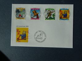 2001 Pro Juventute FDC mit ET-Voll