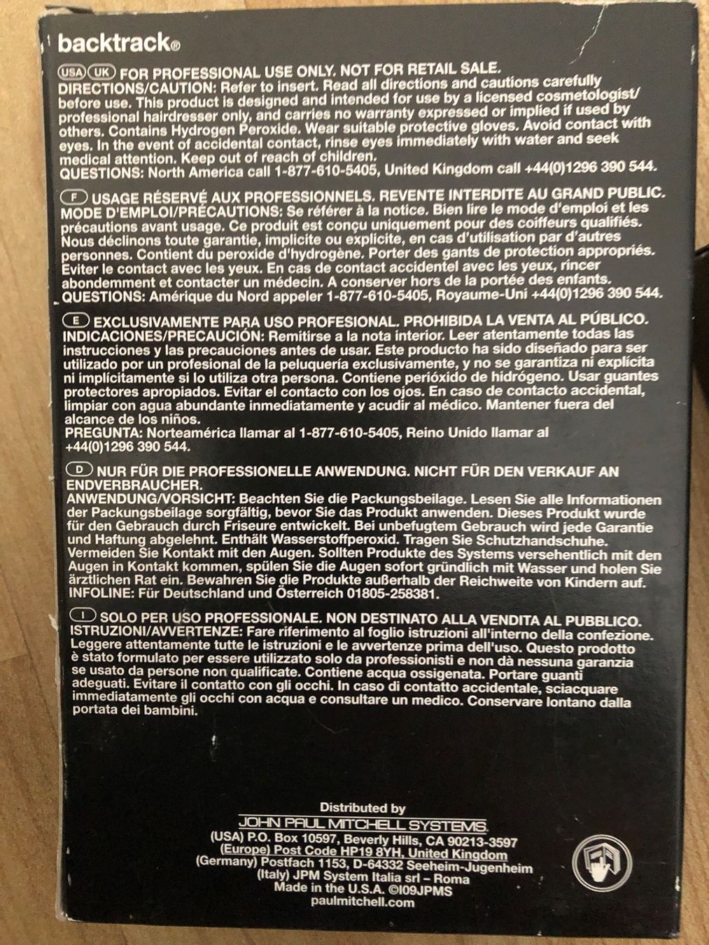Tinte: Paul Mitchell Backtrack Professional Farbentferner Set – Nuovo e nell'imballaggio originale da Arlesheim venduto da leyRum4.5 3