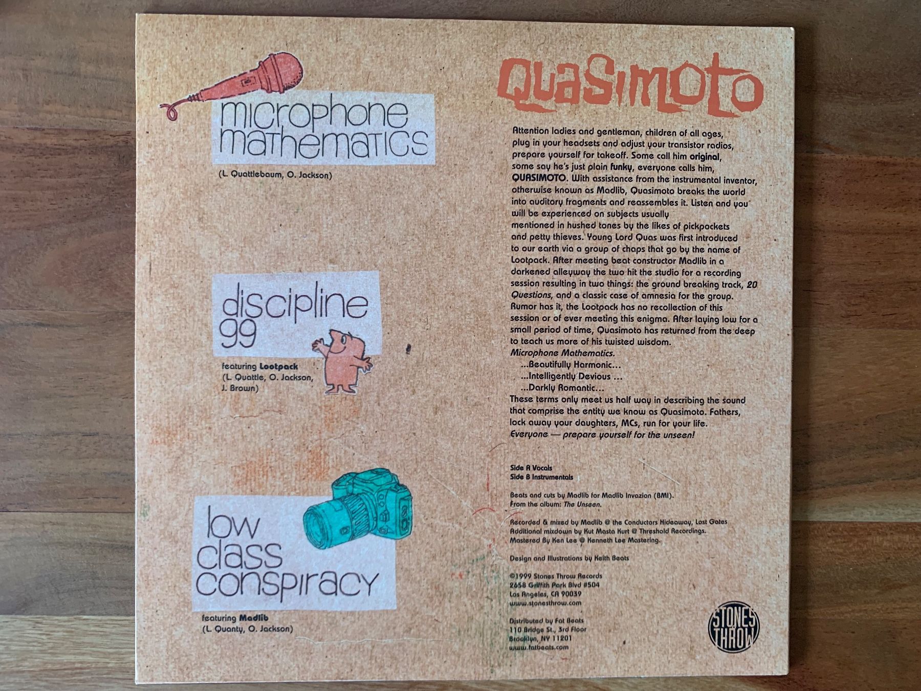 Dischi in vinile: Quasimoto - Microphone Mathematics Vinyl - Stones Throw! – Nuovo (secondo la descrizione) da Nunningen venduto da MashTape 1