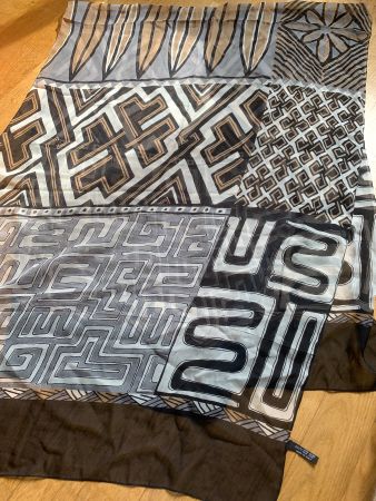 Seidenschal 100% Seide vintage 67 x 170 cm