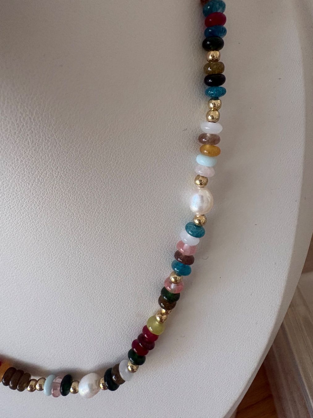 Catenine: Luxus Elegante Kette Farbe :Silber Kunstperlen – Nuovo (secondo la descrizione) da Biel-Bienne venduto da Roserosse13 6