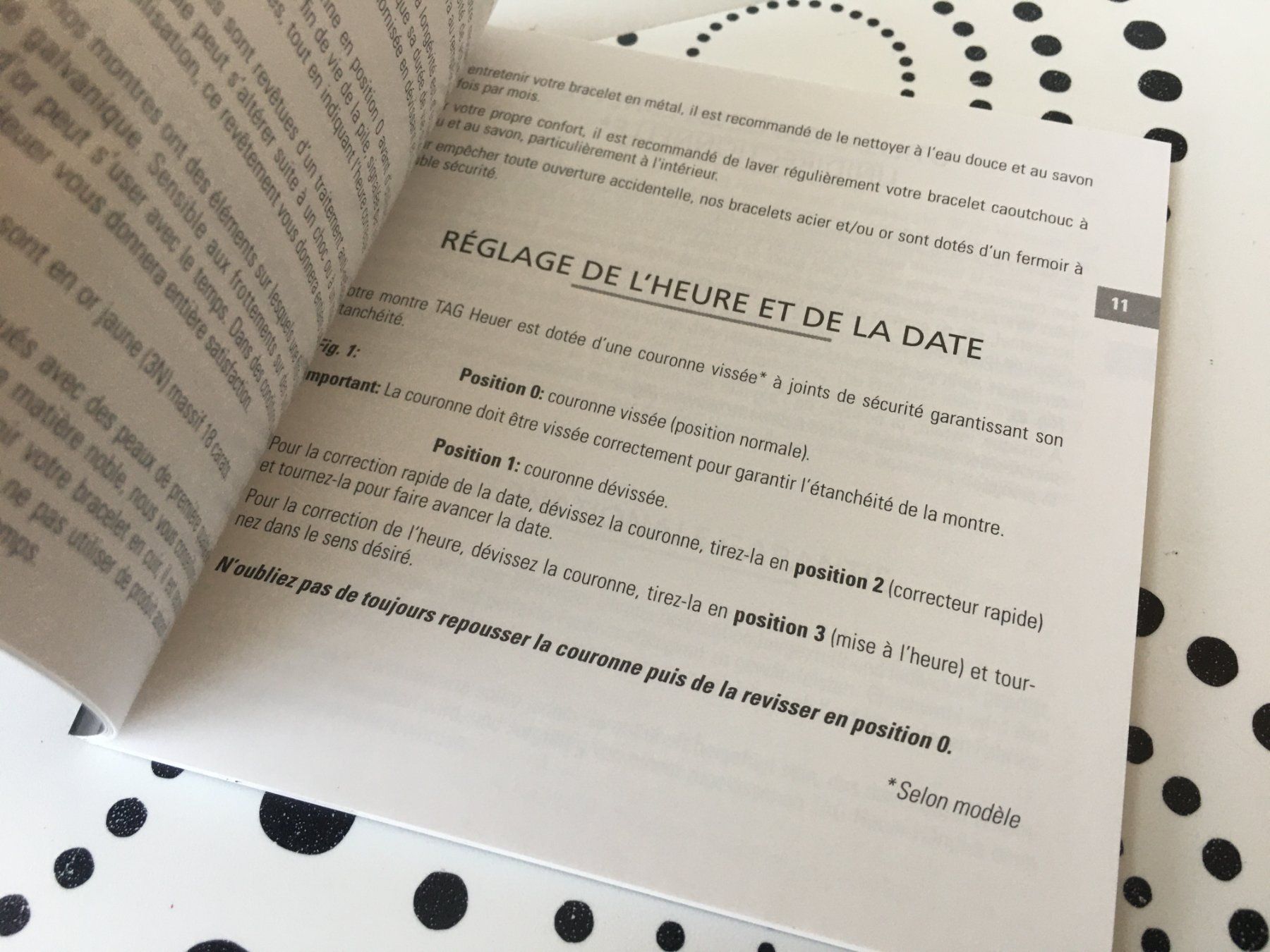 Documenti: TAG HEUER ORIGINAL - OPERATING INSTRUCTIONS - BOOKLET !!! – Usato da Epalinges venduto da dream-watch 4