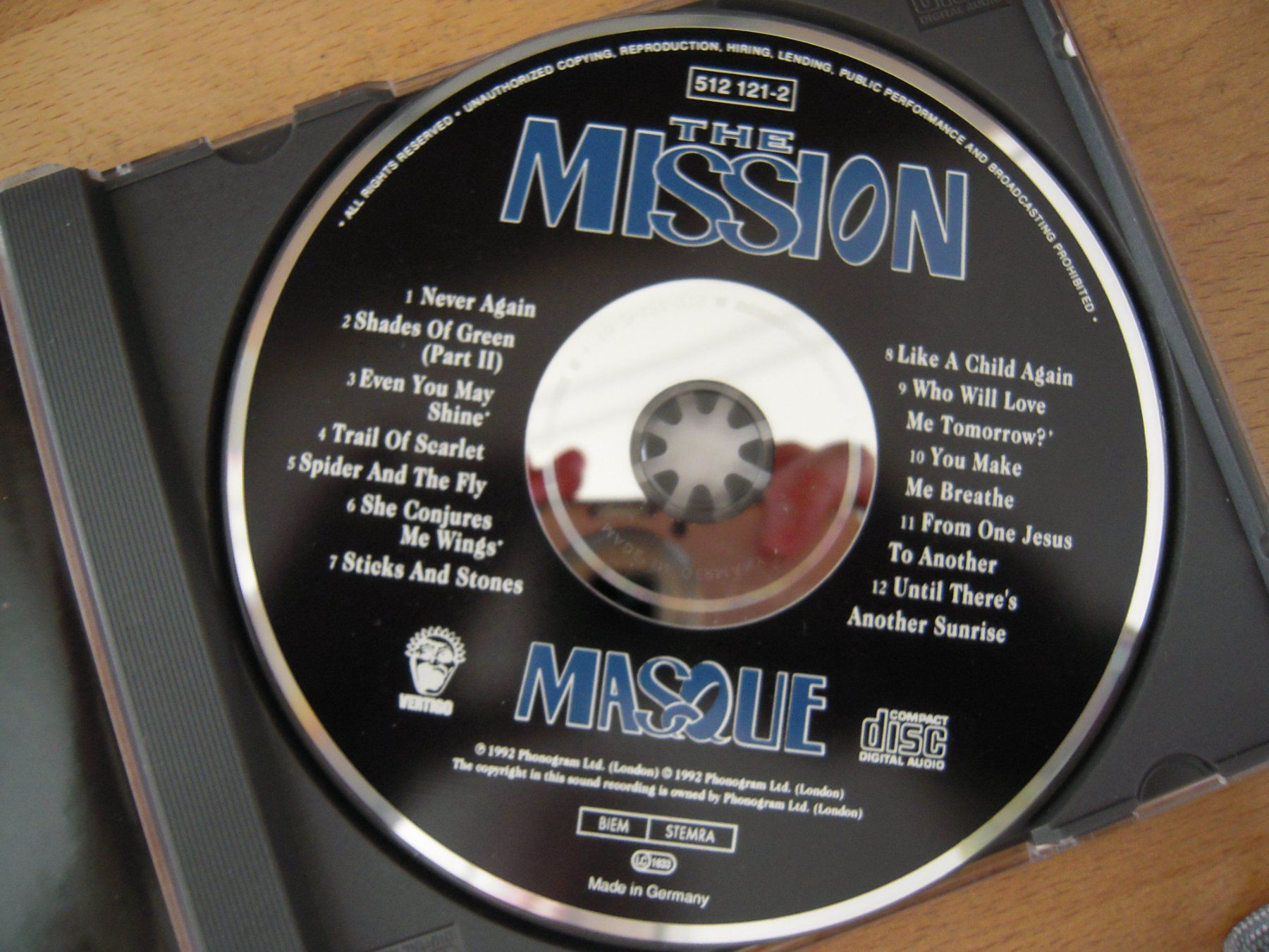 CD: The Mission - Masque – Usato da Uzwil venduto da visions77 2