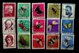PRO JUVENTUTE 1953-1955 OBLITÉRÉS. SBK 47.00 / T501