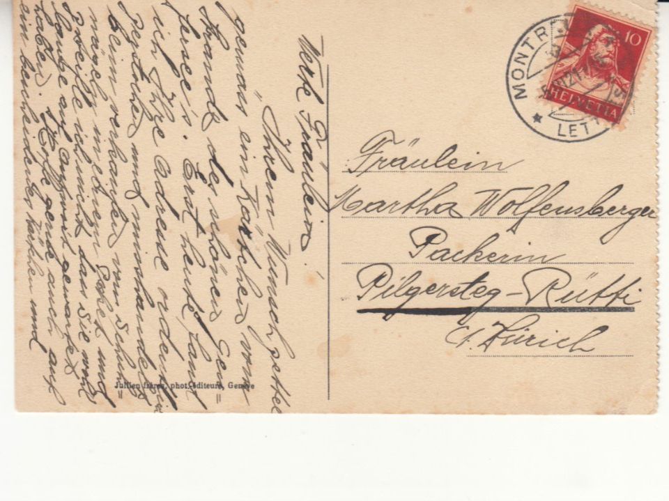 Cartoline postali: Glion 1921 – Usato da Bürglen TG venduto da StampGraf 1
