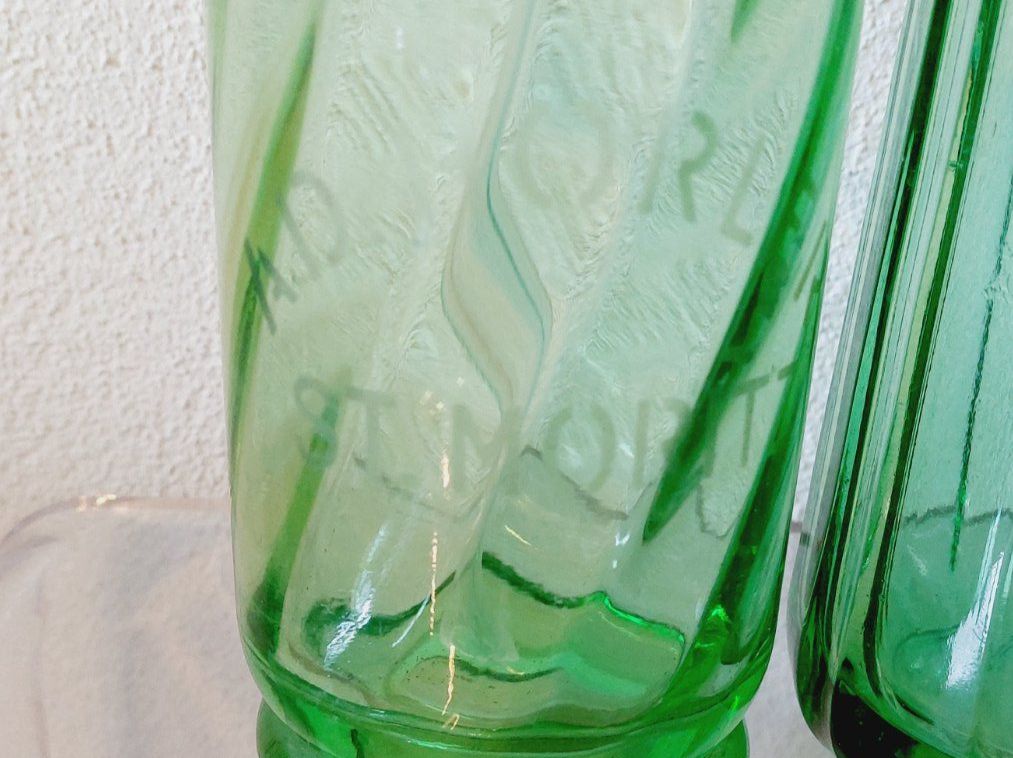 Bottiglie: Vintage Siphonflasche blau grün  St. Moritz – Difettoso da Zürich venduto da VreniUndFranz 7