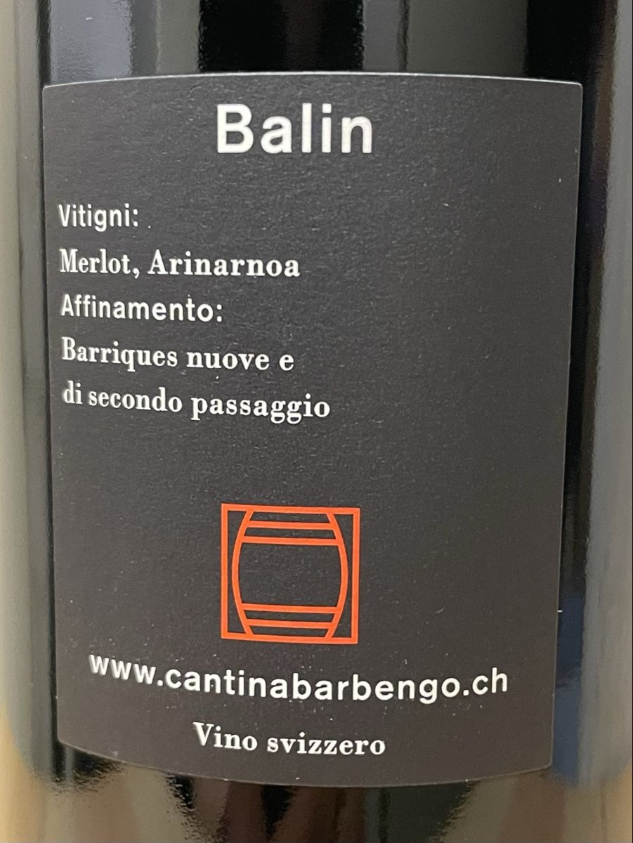 Vins: Balin 2014, Kopp von der Crone, aus Klimakeller. – Neuf avec emballage d'origine à Zürich par Bohn 2