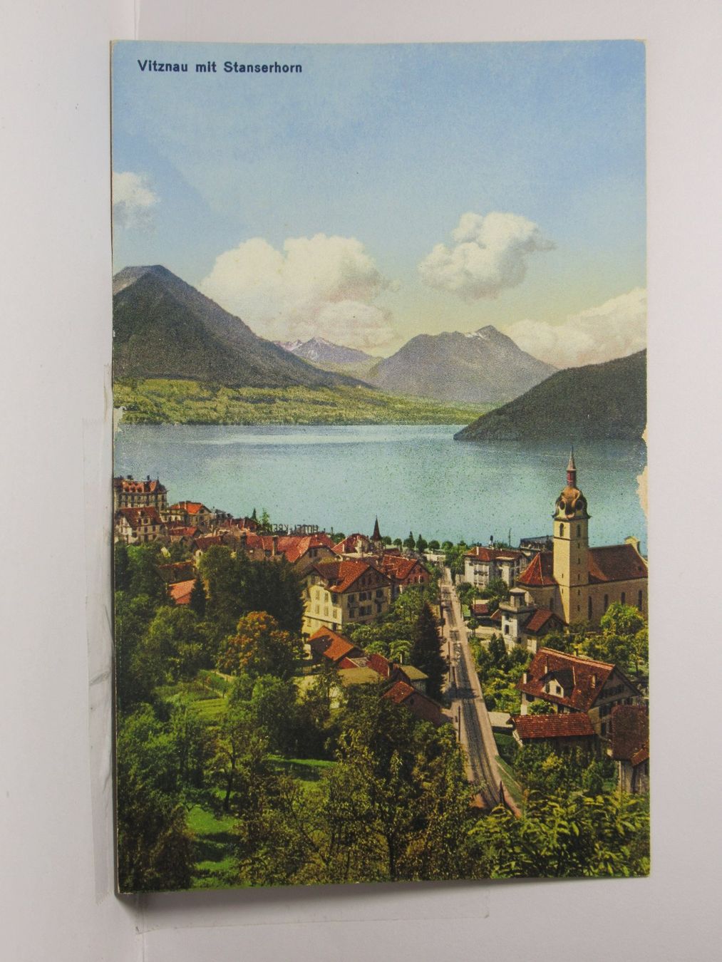 Cartoline postali: Vitznau mit Stanserhorn , Kirche – Nuovo (secondo la descrizione) da Grenchen venduto da Bluemchen1900 1