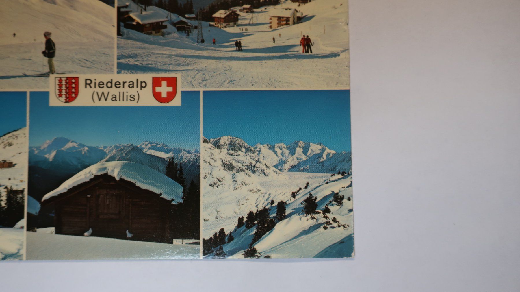 Ansichtskarten: Riederalp Wallis Multivues   1986 – Gebraucht aus Cormoret von Pascalll2001 5