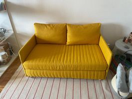 Canapé-lit jaune