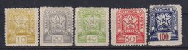 Karpaten-Ukraine 1945: Freimarken Sowjetstern *