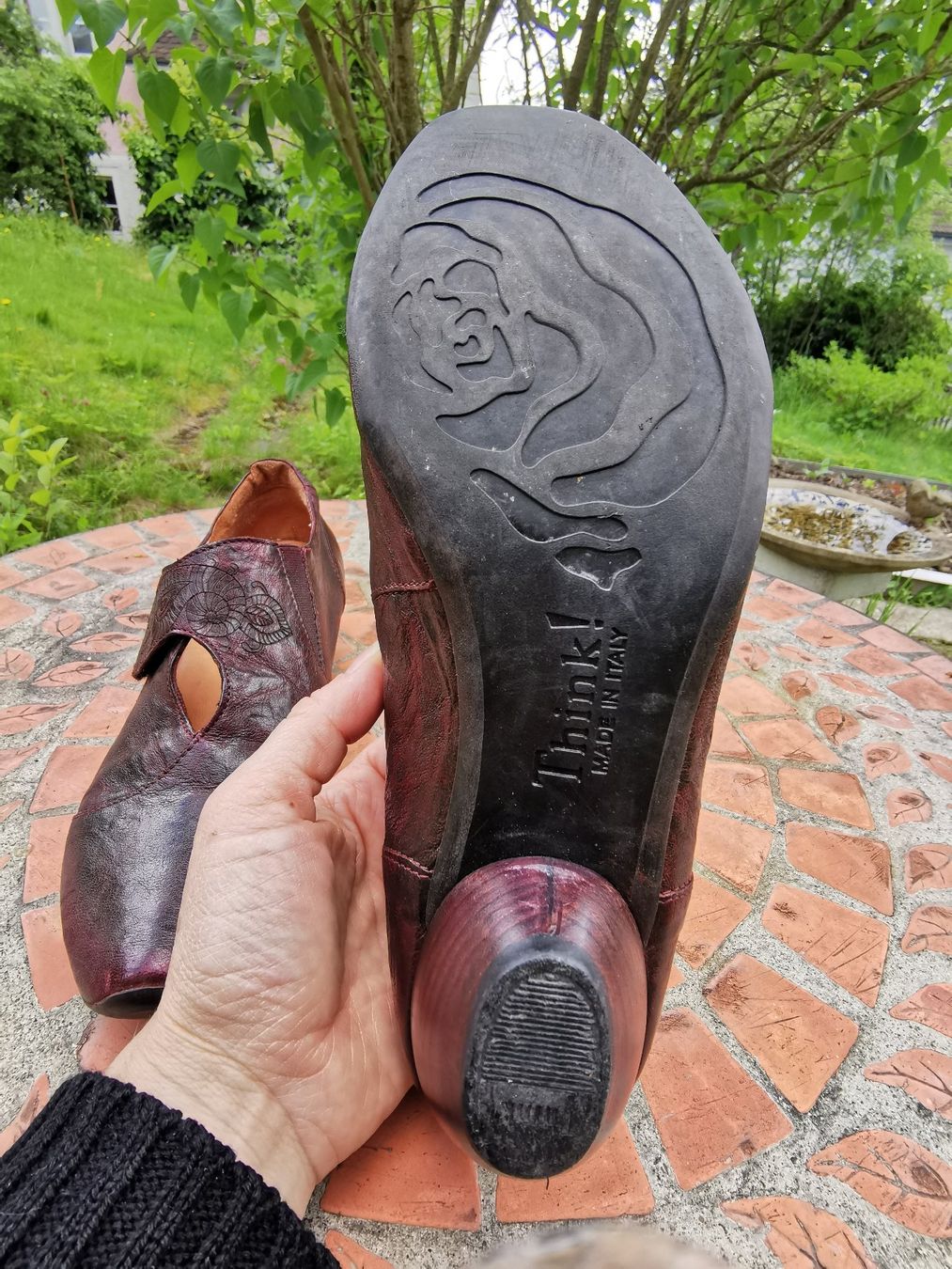 Think Chaussures femmes: Leder-Halbschuh von Think! – D'occasion à Luzern par buypie 5