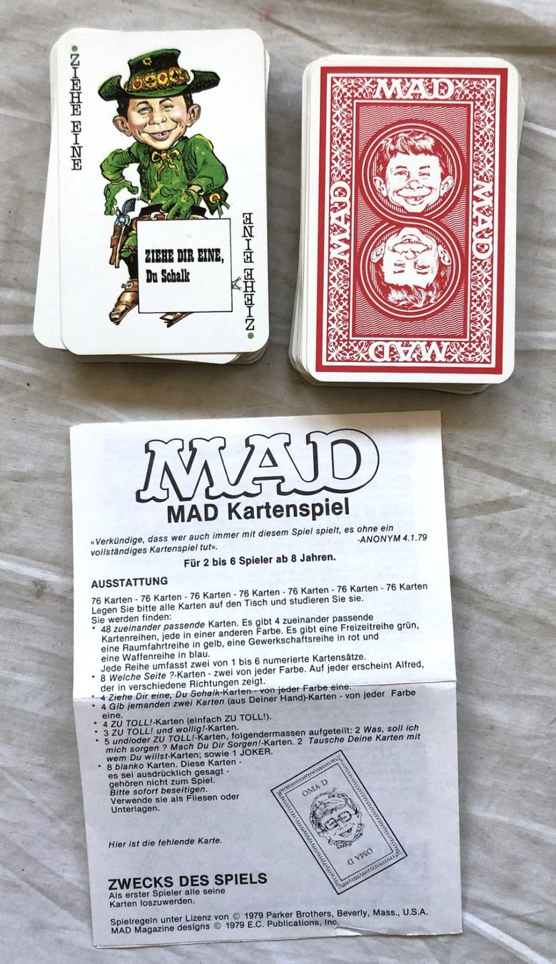 Parker Jeux: MAD - Kartenspiel – D'occasion à Schaffhausen par durruti 2