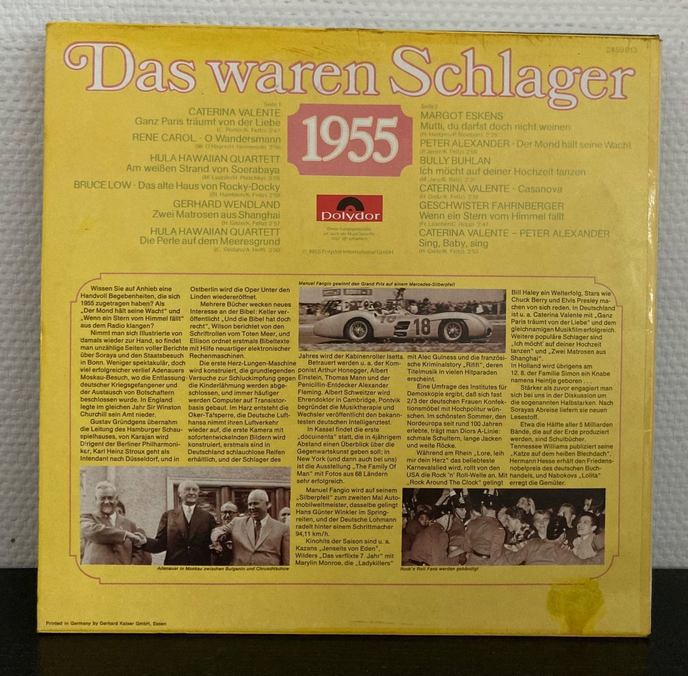 Dischi in vinile: VARIOUS 🔸Das waren Schlager 1955 LP – Usato da Wettingen venduto da 12.Zoll.Vinyl 1