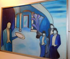 Neue Fundschätze Kunst Ölgemälde Bild signiert  1973