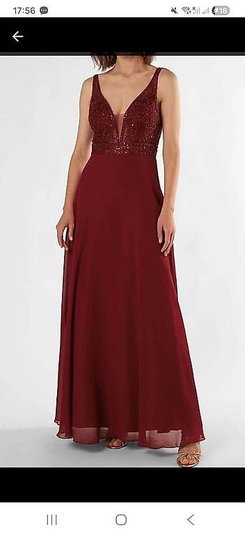 Vestiti: Abendkleid, Ballkleid, bordeaux - Loana – Usato da Goldach venduto da Kaktus1984