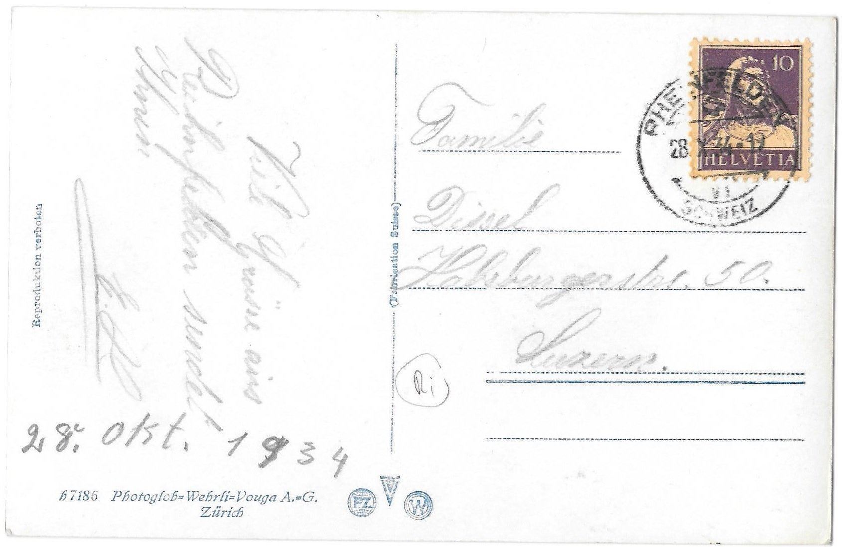 Cartoline postali: Rheinfelden Strassenpartie – Usato da Olten venduto da clotaldi 1