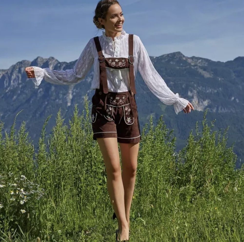 Costumi: Lederhosen Damen Grösse L – Nuovo e nell'imballaggio originale da Aedermannsdorf venduto da Molinero_ 2