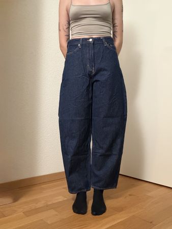 Jeans Barrel H&M bleu