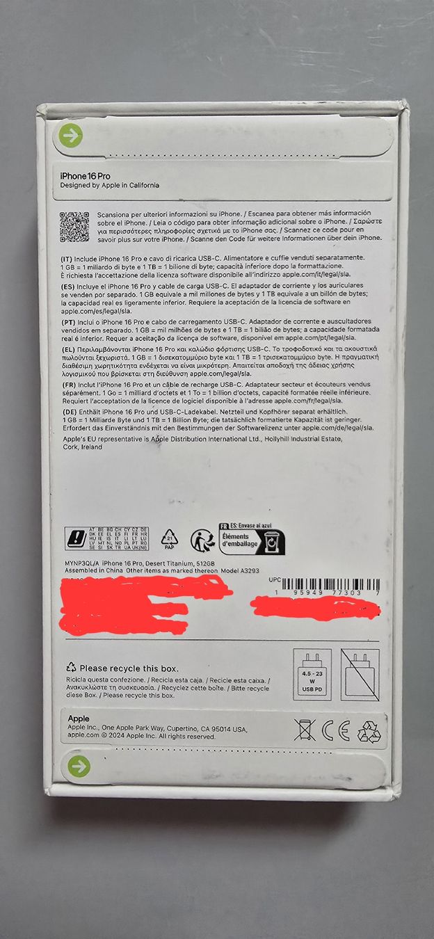 Apple Telefoni cellulari / Smartphones: Apple iPhone 16 Pro Desert Titanium 512GB – Nuovo e nell'imballaggio originale da Bern venduto da WhatAmI 1
