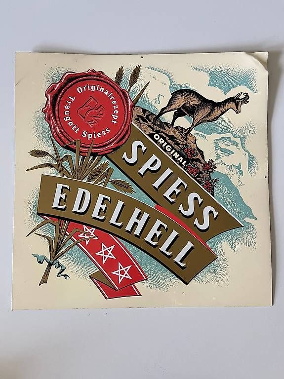 Eichhof Schilder: Emailschild Spiess Edelhell – Gebraucht aus Bern von TraLala8
