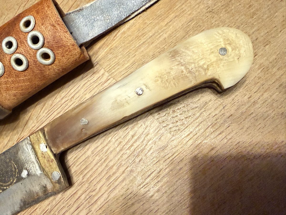 Accessori: Altes Messer mit Horn-Griff Jagdmesser – Usato da Goldach venduto da Messerguru 2