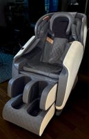Massagestuhl elektrisch, beige/weiss mit Touchscreen