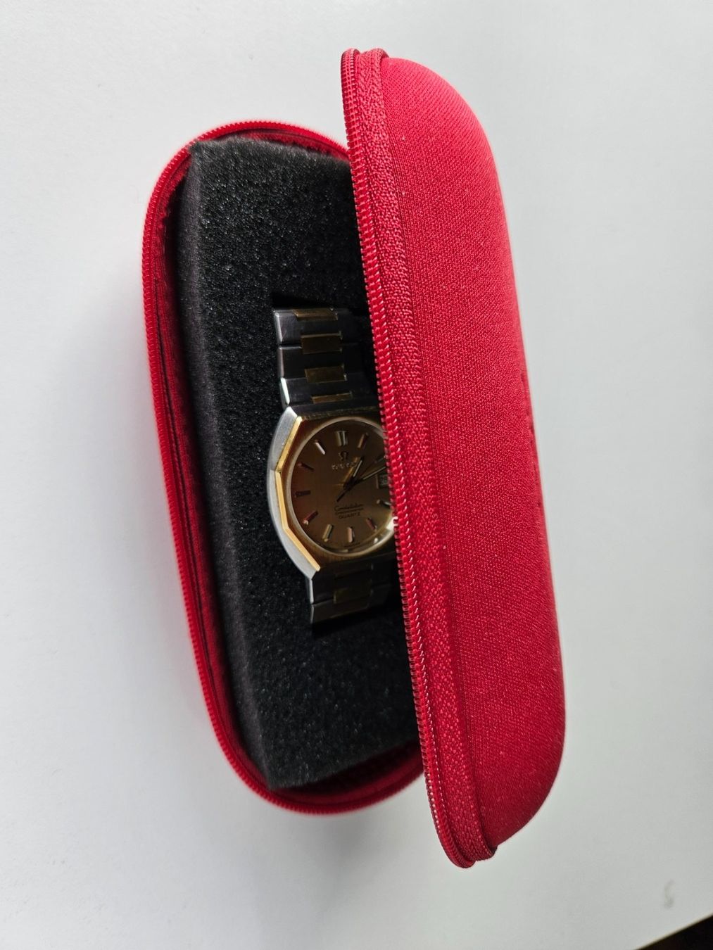 Omega Orologi: Omega Constellation Chronometer Quartz Date Gold SS – Usato da Berikon venduto da mmm21 7