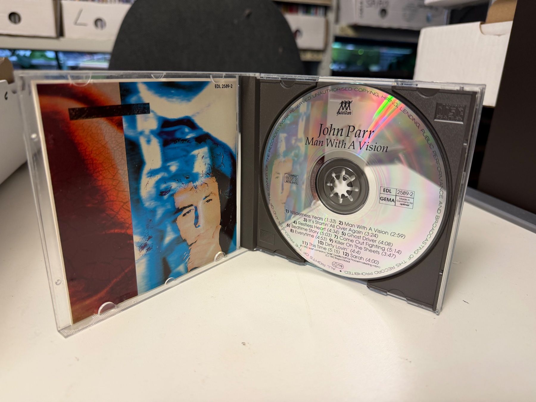 CD: John Parr - Man With A Vision - HD23A – Usato da Küsnacht ZH venduto da swisssales.net 2