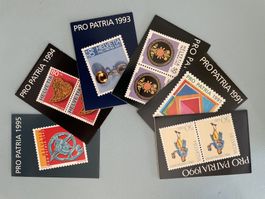 1990-1995 Pro Patria 6x MH ES KW 153.- zu TOPPREIS