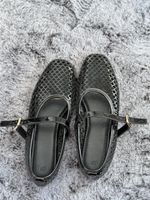 Ballerinas H&M Netzoptik schwarz Grösse 40 Neuwertig