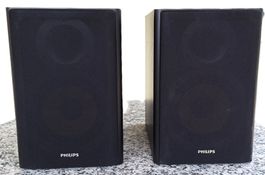 Lautsprecher Paar Philips schwarz guter Zustand