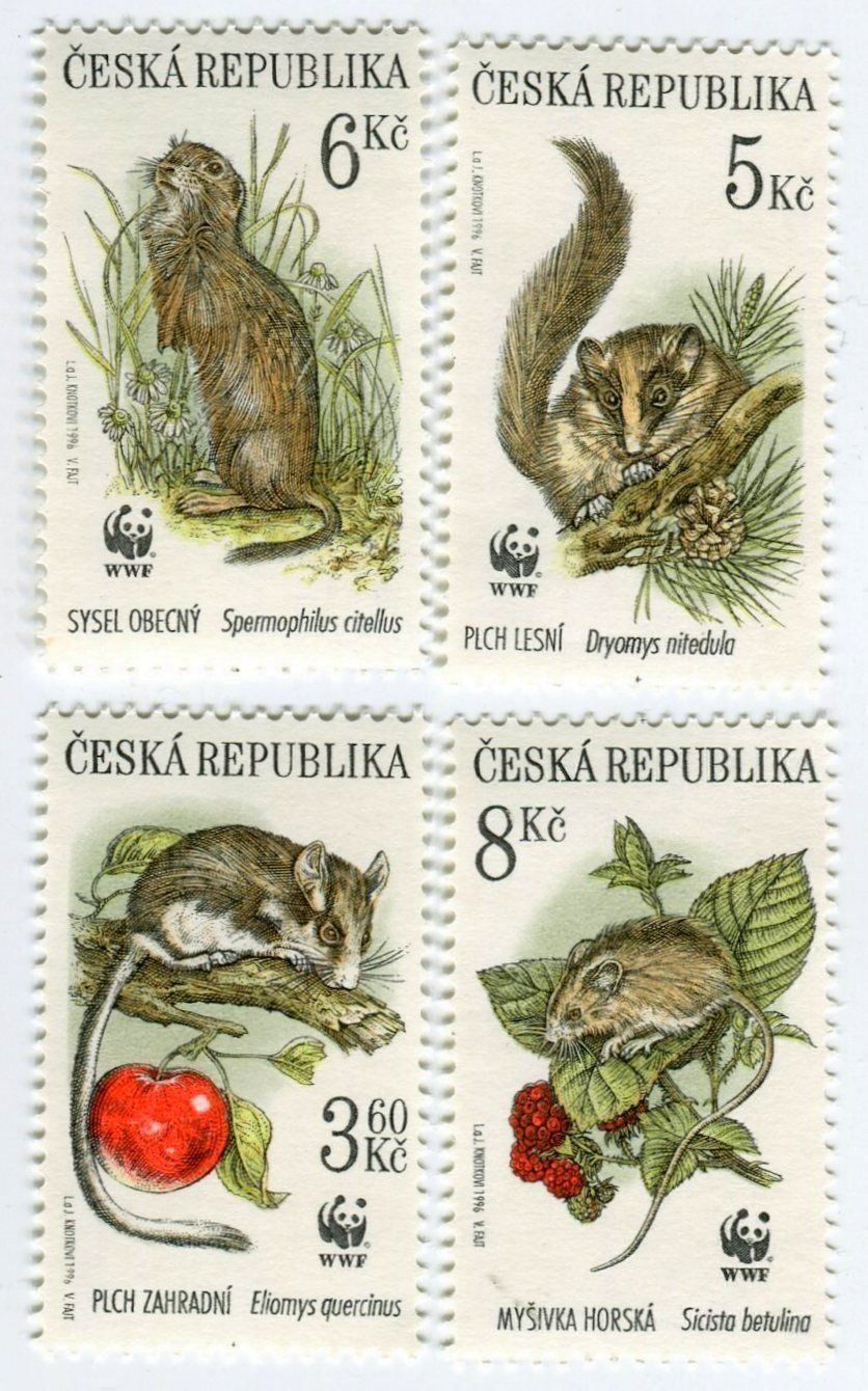 Alle Briefmarken: Briefmarken "Baumschläfer, Gartenschläfer". Tschechien. – Neu und originalverpackt aus Basel von Butsch5