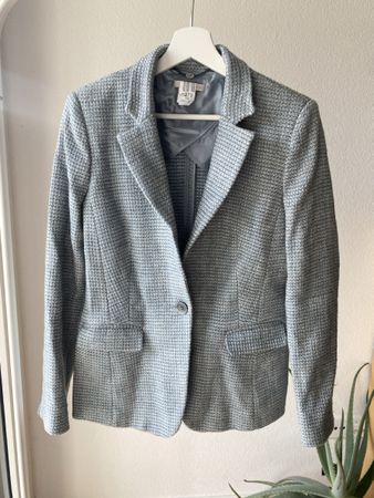 Christian Berg Blazer Gr. 38 – Blau-Grau meliert